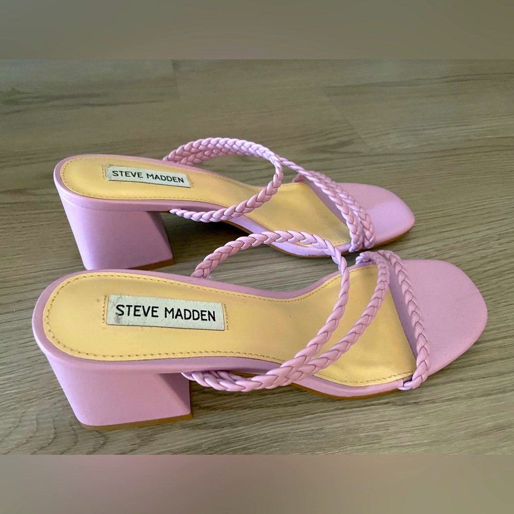 NWT Steve Madden Women's Lavender Braided Sandals - Picture 4 of 4